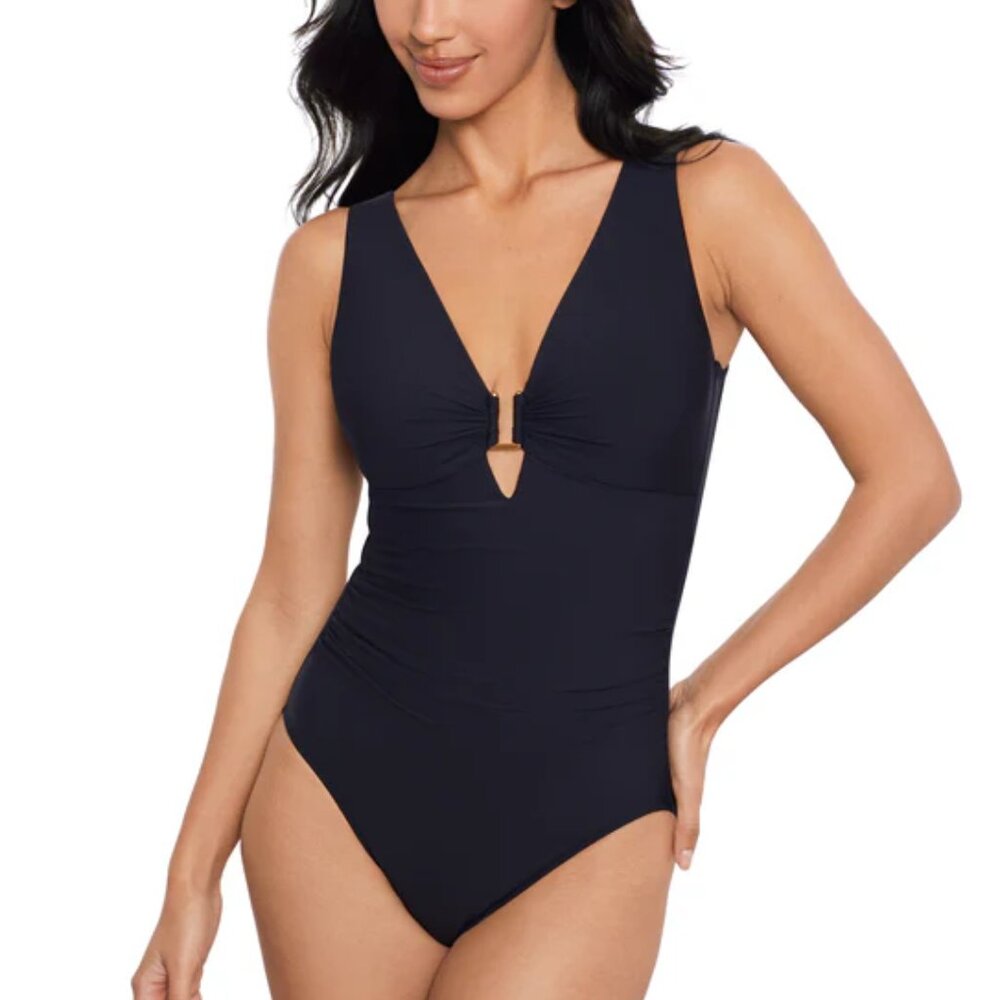 Magicsuit Marquis Kristi Ruched One Piece Swimsuit  black US  14  6006017